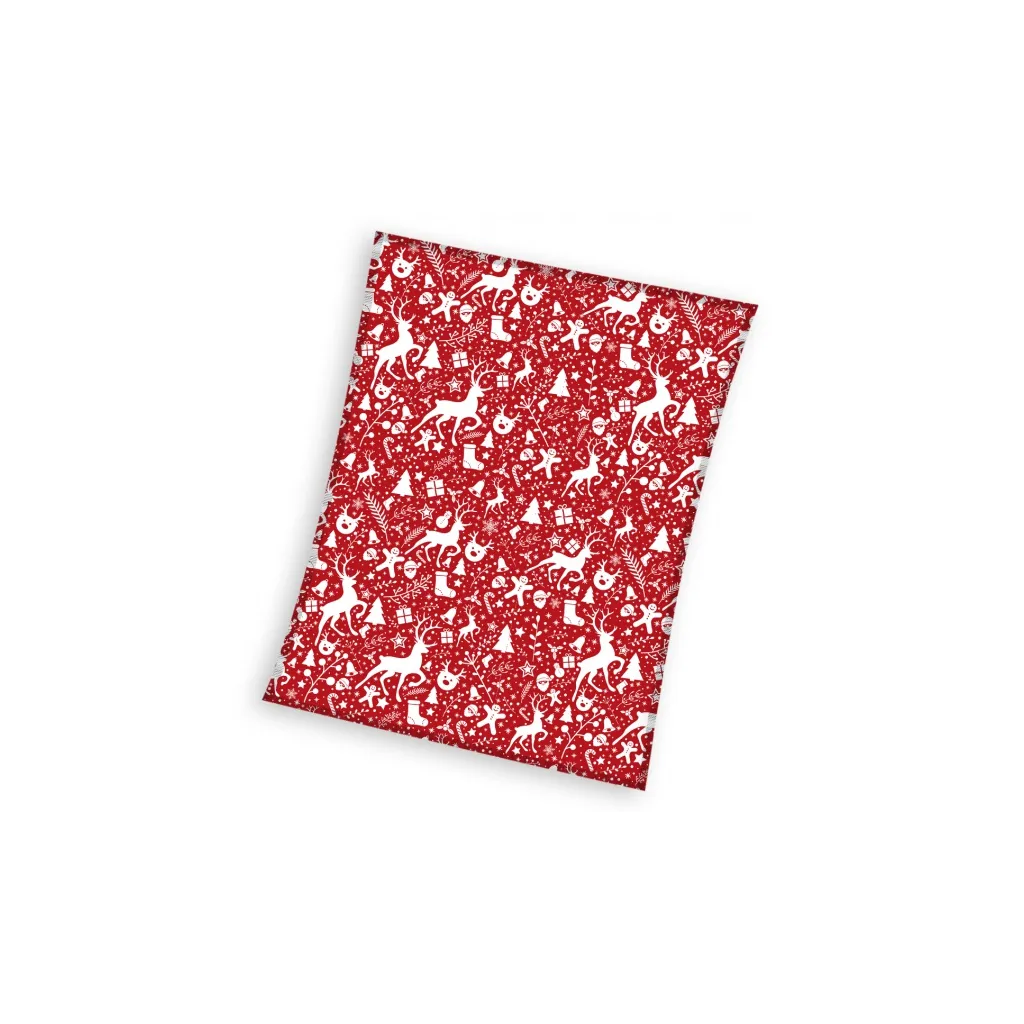 CARBOTEX Supersoft vánoční flísová deka 150/200cm RED Coral, ROT211003
