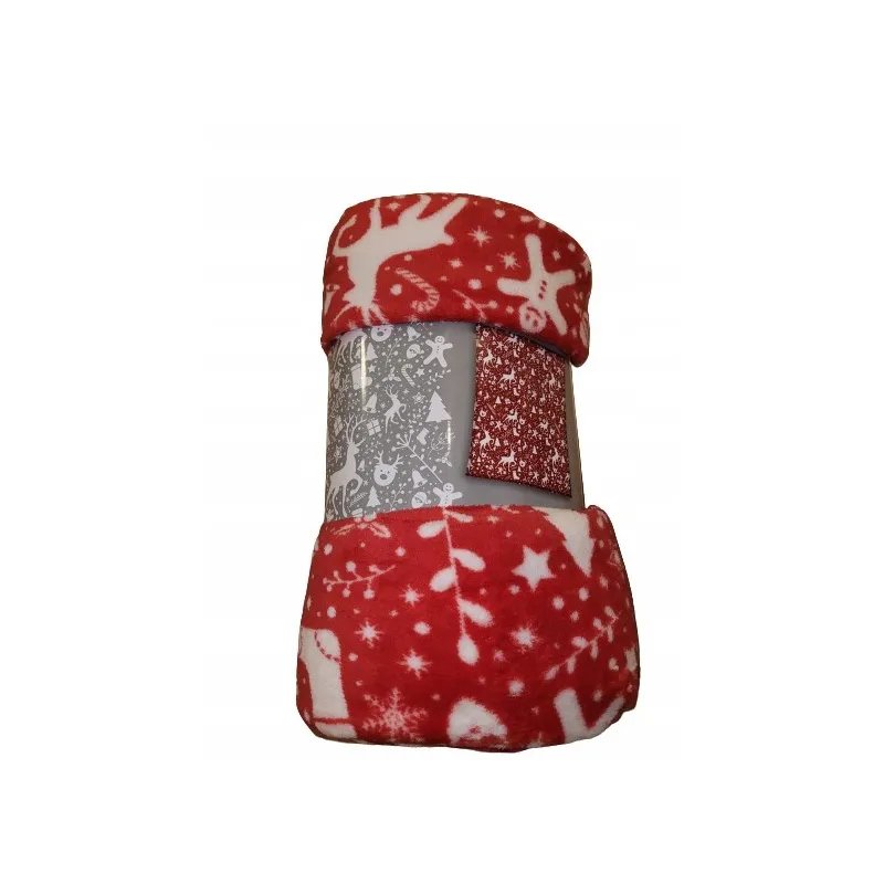 CARBOTEX Supersoft vánoční flísová deka 150/200cm RED Coral, ROT211003 CARBOTEX Supersoft vánoční flísová deka 150/200cm RED Coral, ROT211003