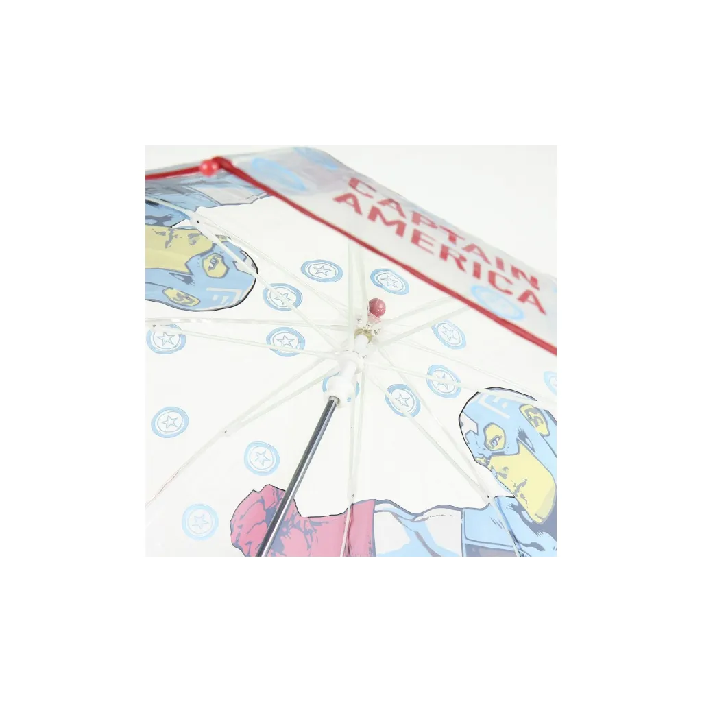 Detský dáždnik AVENGERS Captain America Transparent, 2400000548