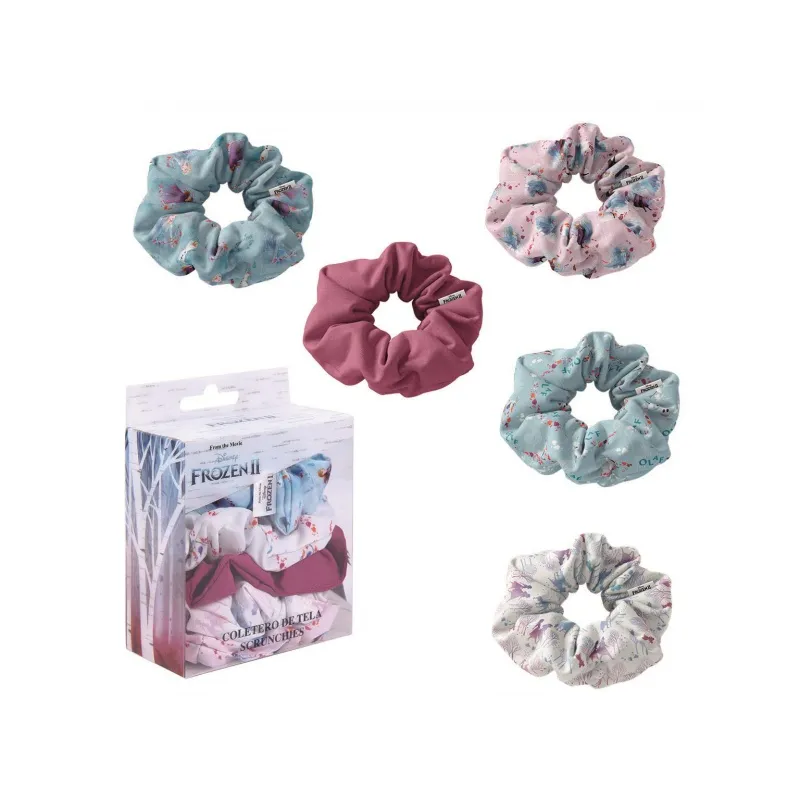 Scrunchies gumičky do vlasov 5ks DISNEY FROZEN, 2500001912