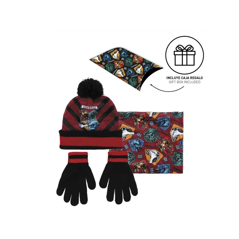 Detský zimný set v darčekovom balení (čiapka, nákrčník, rukavice) HARRY POTTER, 2200007942 Detský zimný set v darčekovom balení (čiapka, nákrčník, rukavice) HARRY POTTER, 2200007942
