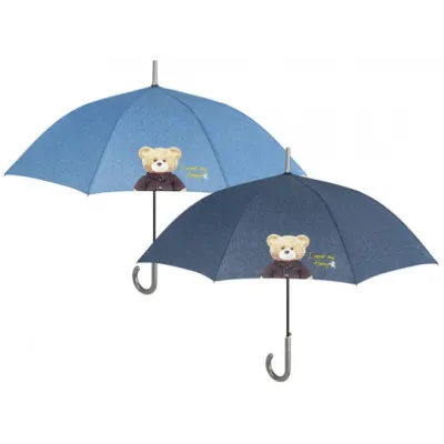 PERLETTI Automatický deštník DENIM TEDDY / tmavomodrý, 26204 PERLETTI Automatický deštník DENIM TEDDY / tmavomodrý, 26204