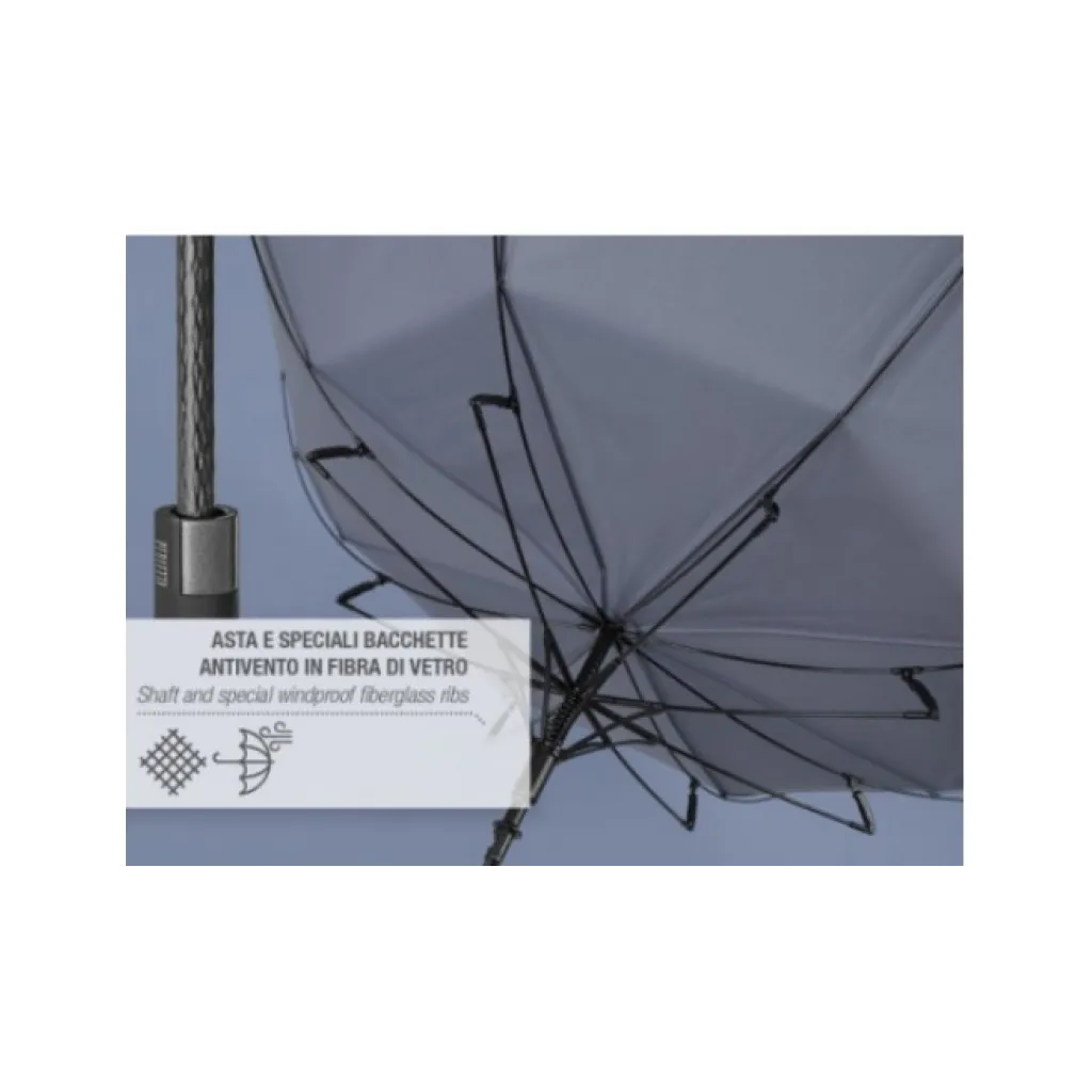 PERLETTI Dámsky automatický dáždnik COLOR BORDER / ružová obruba, 21695