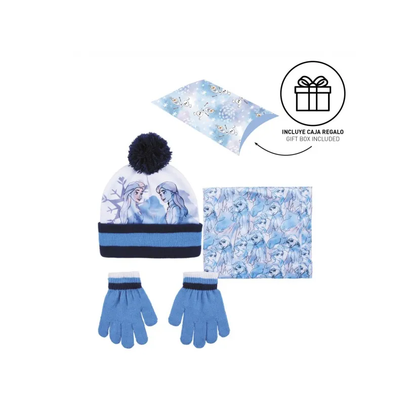 Zimný set v darčekovom balení (čiapka, nákrčník, rukavice) DISNEY FROZEN, 2200007938 Zimný set v darčekovom balení (čiapka, nákrčník, rukavice) DISNEY FROZEN, 2200007938
