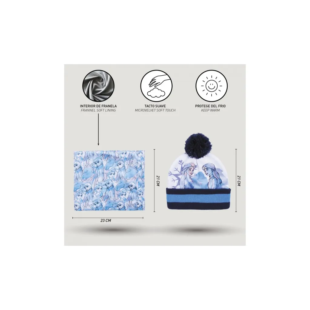 Zimný set v darčekovom balení (čiapka, nákrčník, rukavice) DISNEY FROZEN, 2200007938