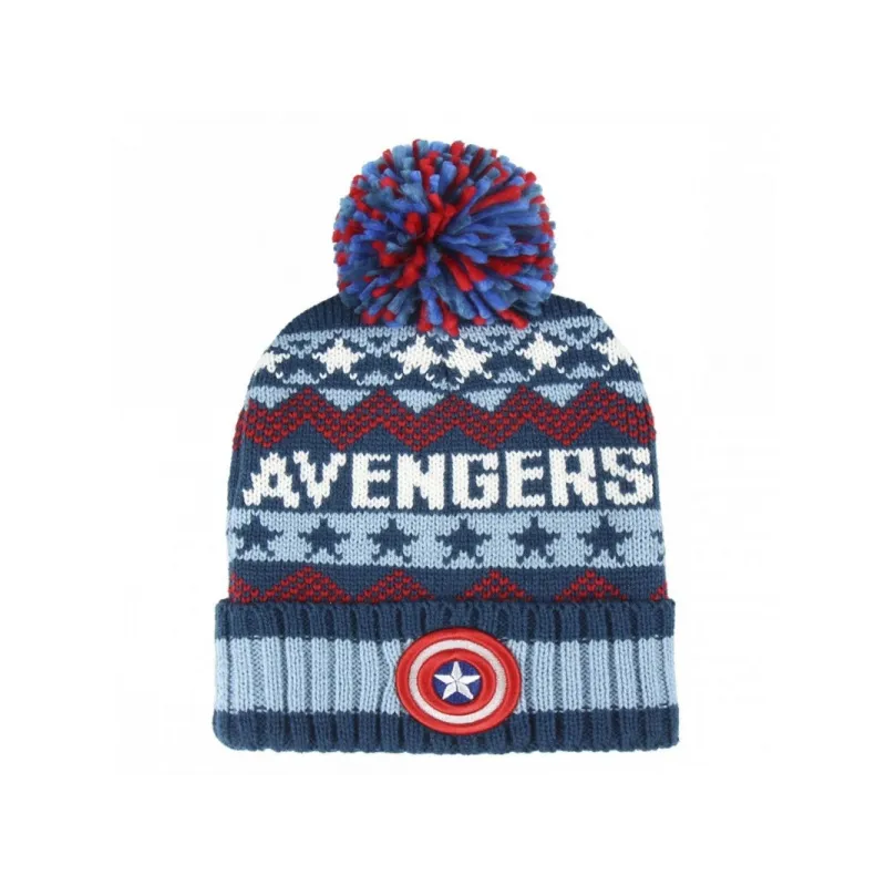 Detská zimná čiapka s aplikáciami AVENGERS Premium, 2200003224 Detská zimná čiapka s aplikáciami AVENGERS Premium, 2200003224