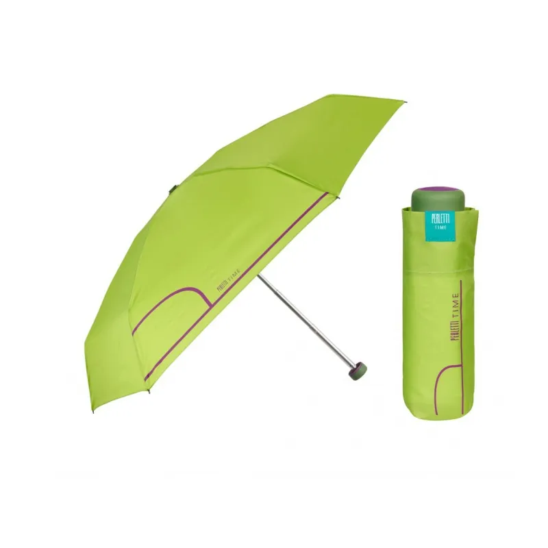 PERLETTI Dámský kabelkový dáždnik COLORINO / zelená limetková, 26239