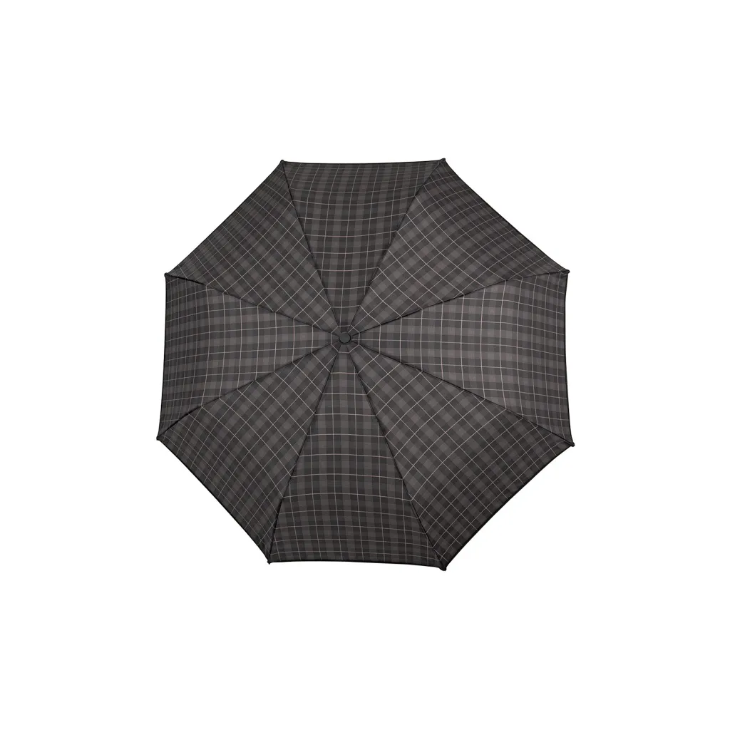 PERLETTI Pánský automatický deštník TIME / hnědý proužek, 21712