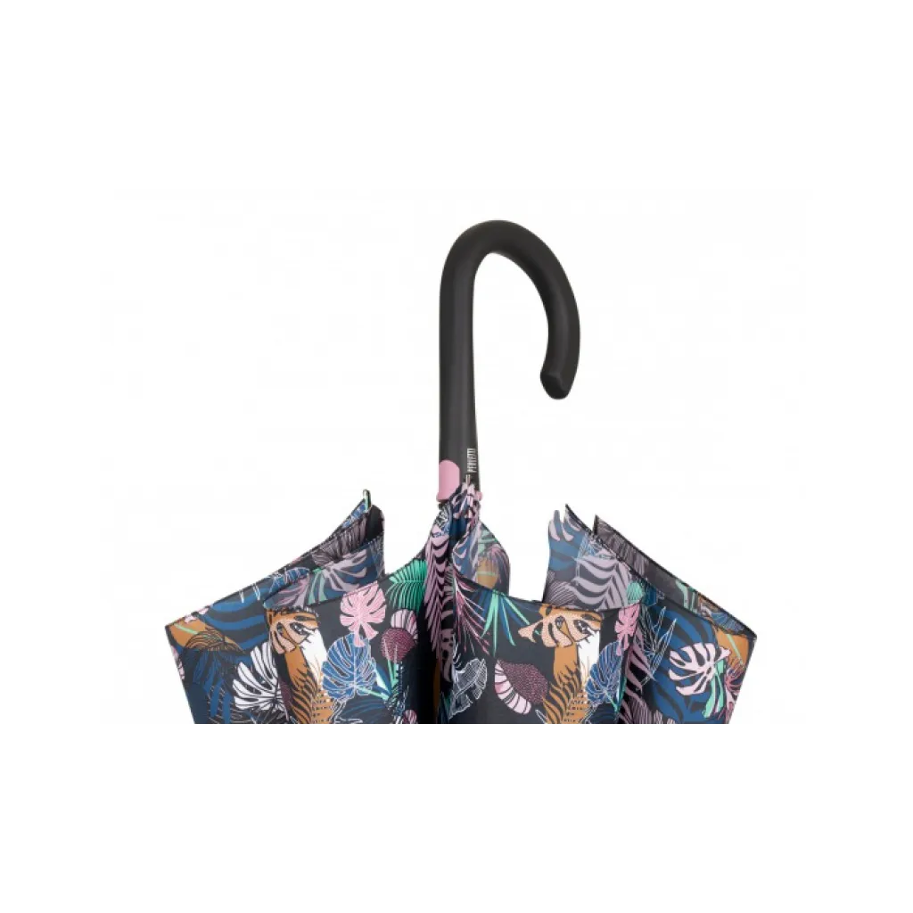 PERLETTI Automatický deštník TECHNOLOGY Foliage/ šedá, 21716