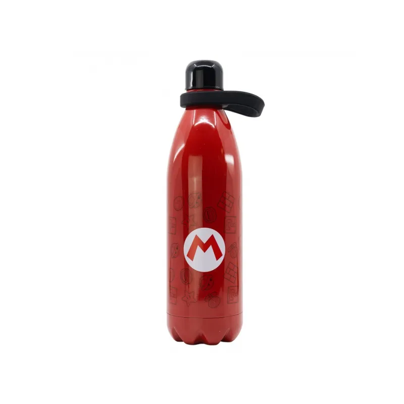 Luxusná XL nerezová fľaša / termoska SUPER MARIO 1000ml, 03591