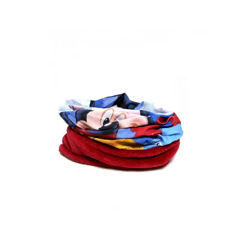 Multifunkčná šatka s flísom / nákrčník MICKEY MOUSE, červený flís Multifunkčná šatka s flísom / nákrčník MICKEY MOUSE, červený flís
