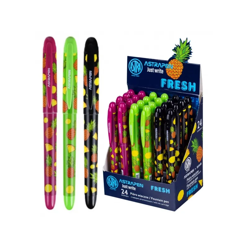 ASTRA Fresh, Plniace atramentové pero, mix farieb, stojan, 203120003 ASTRA Fresh, Plniace atramentové pero, mix farieb, stojan, 203120003
