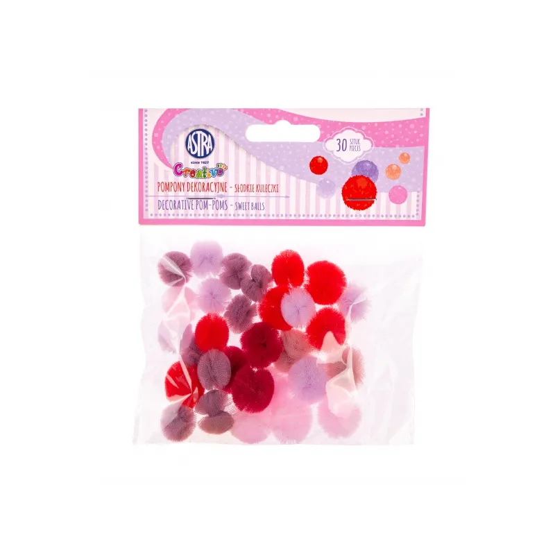 CREATIVO Silonové POMPOM guličky SWEET BALLS, 30ks, 335122009 CREATIVO Silonové POMPOM guličky SWEET BALLS, 30ks, 335122009