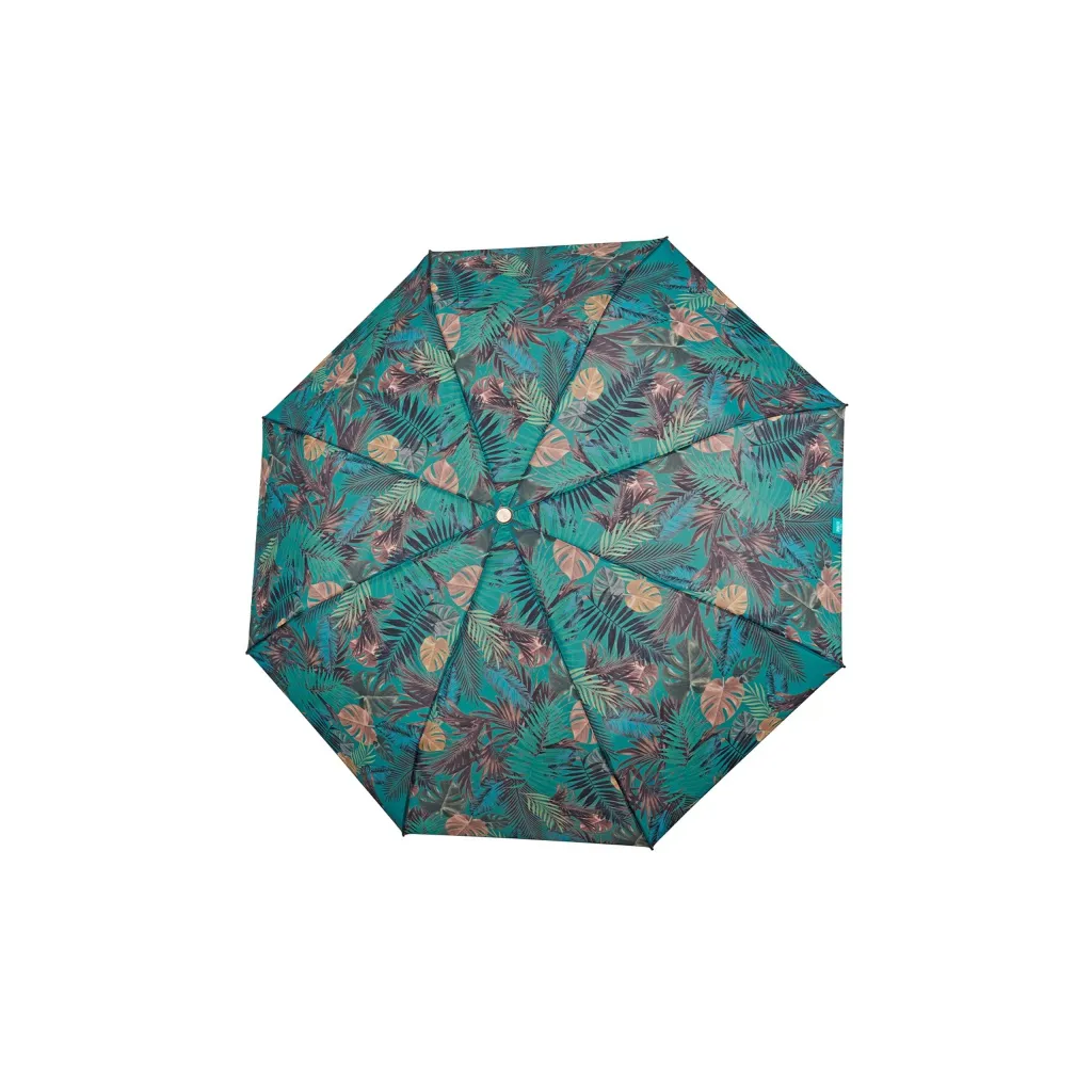 PERLETTI Dámský plnoautomatický dáždnik  TIME Naturo / palmy, 26234