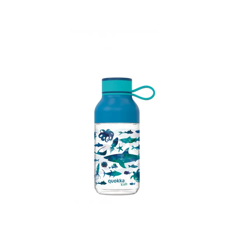Quokka Kids Ice, Plastová fľaša s pútkom Sea Animals, 430ml, 40154 Quokka Kids Ice, Plastová fľaša s pútkom Sea Animals, 430ml, 40154