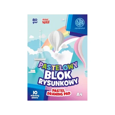 ASTRAPAP Pastelové barevné papíry A4, 10 listů, 80g/m2, 106022001