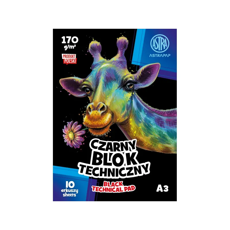 ASTRAPAP Blok čiernych papierov A3, 10 listov, 170g/m2, 106022006 ASTRAPAP Blok čiernych papierov A3, 10 listov, 170g/m2, 106022006