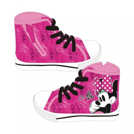 Dievčenské plátenky s bočným zipsom MINNIE MOUSE - 30