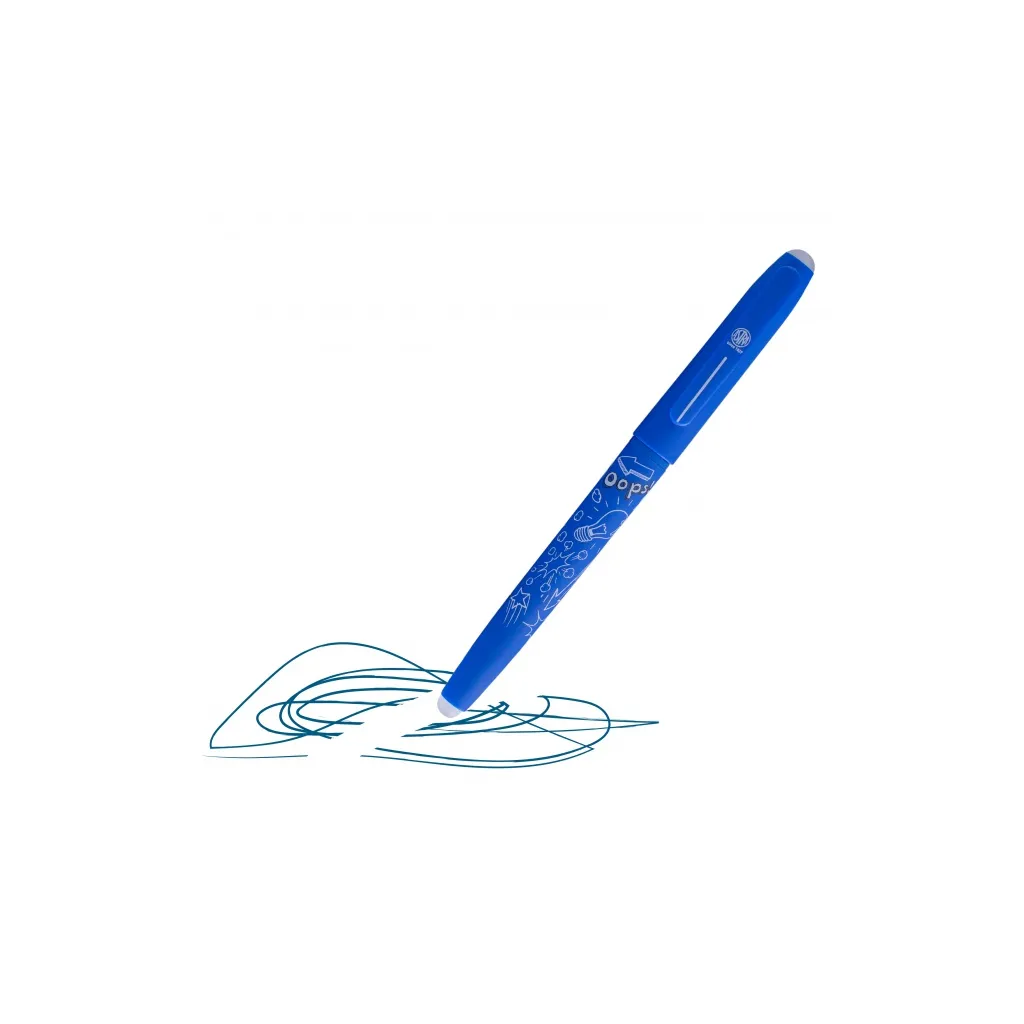 Gumovatelné pero OOPS! 0,6mm, modré, dvě gumy + 2ks náplní, blistr, 201319007