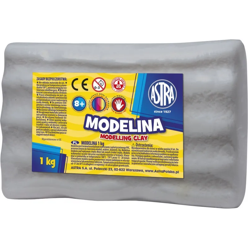 ASTRA Modelovací hmota do trouby MODELINA 1kg Grafitová, 304118009 ASTRA Modelovací hmota do trouby MODELINA 1kg Grafitová, 304118009