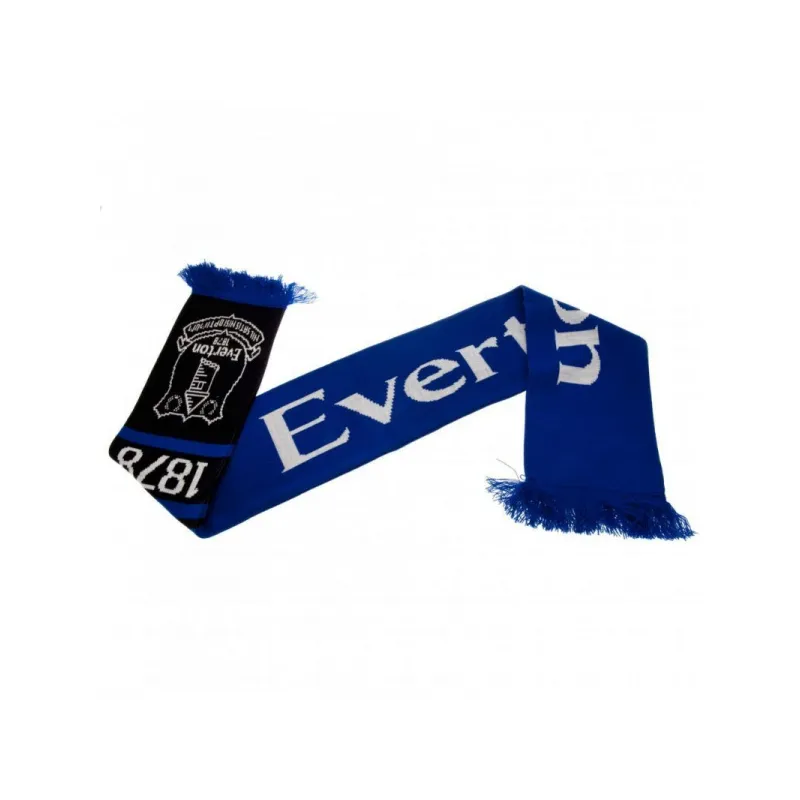 Pletený šál pre fanúšikov EVERTON F.C. Nero