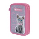 ASTRABAG, Dvoupatrový penál bez náplně PINK KITTY, AC2, 503022050