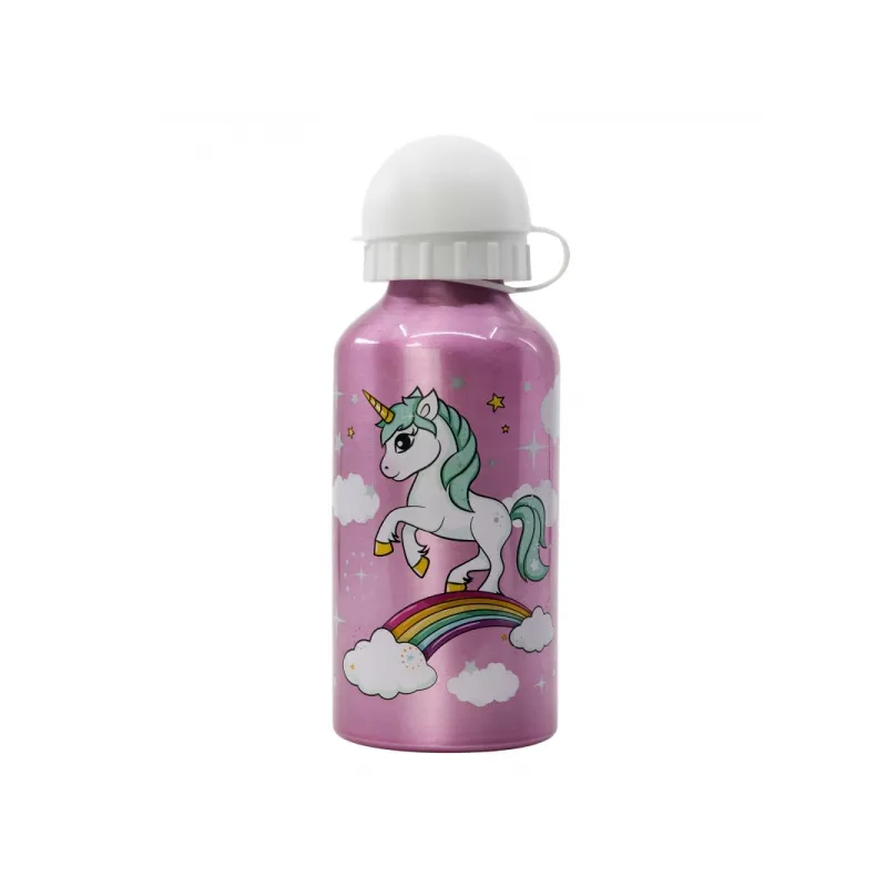Hliníková láhev na pití UNICORN, 400ml, 09711