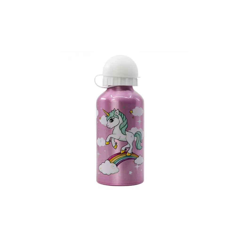 Hliníková fľaša na pitie UNICORN, 400ml, 09711