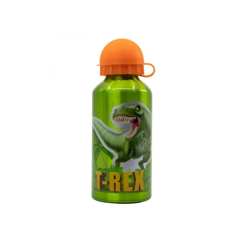 Hliníková fľaša na pitie DINOSAUR T-REX, 400ml, 26234