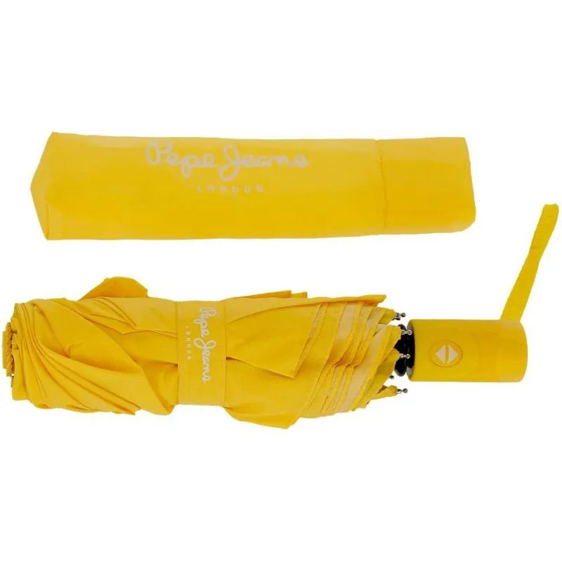 Skladací plnoautomatický dáždnik PEPE JEANS Pastel Yellow, 97 cm, vetruodolný Skladací plnoautomatický dáždnik PEPE JEANS Pastel Yellow, 97 cm, vetruodolný