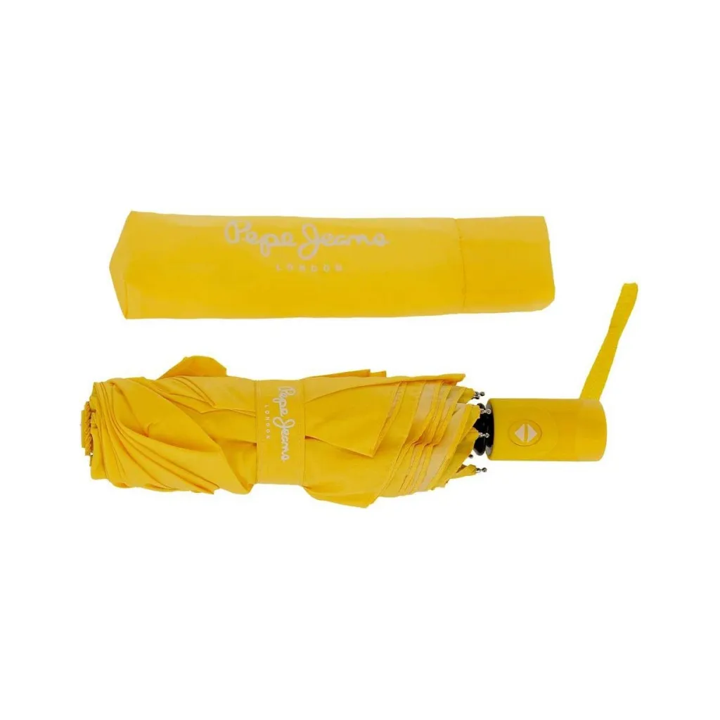 Skladací plnoautomatický dáždnik PEPE JEANS Pastel Yellow, 97 cm, vetruodolný