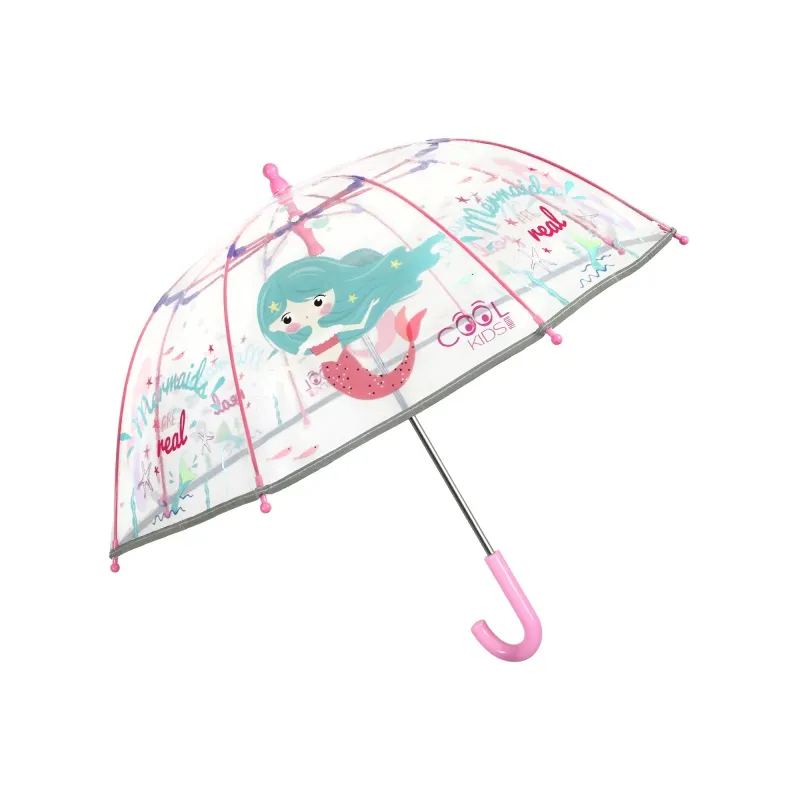 PERLETTI® Detský reflexný dáždnik COOL KIDS Sirenetta, 15572