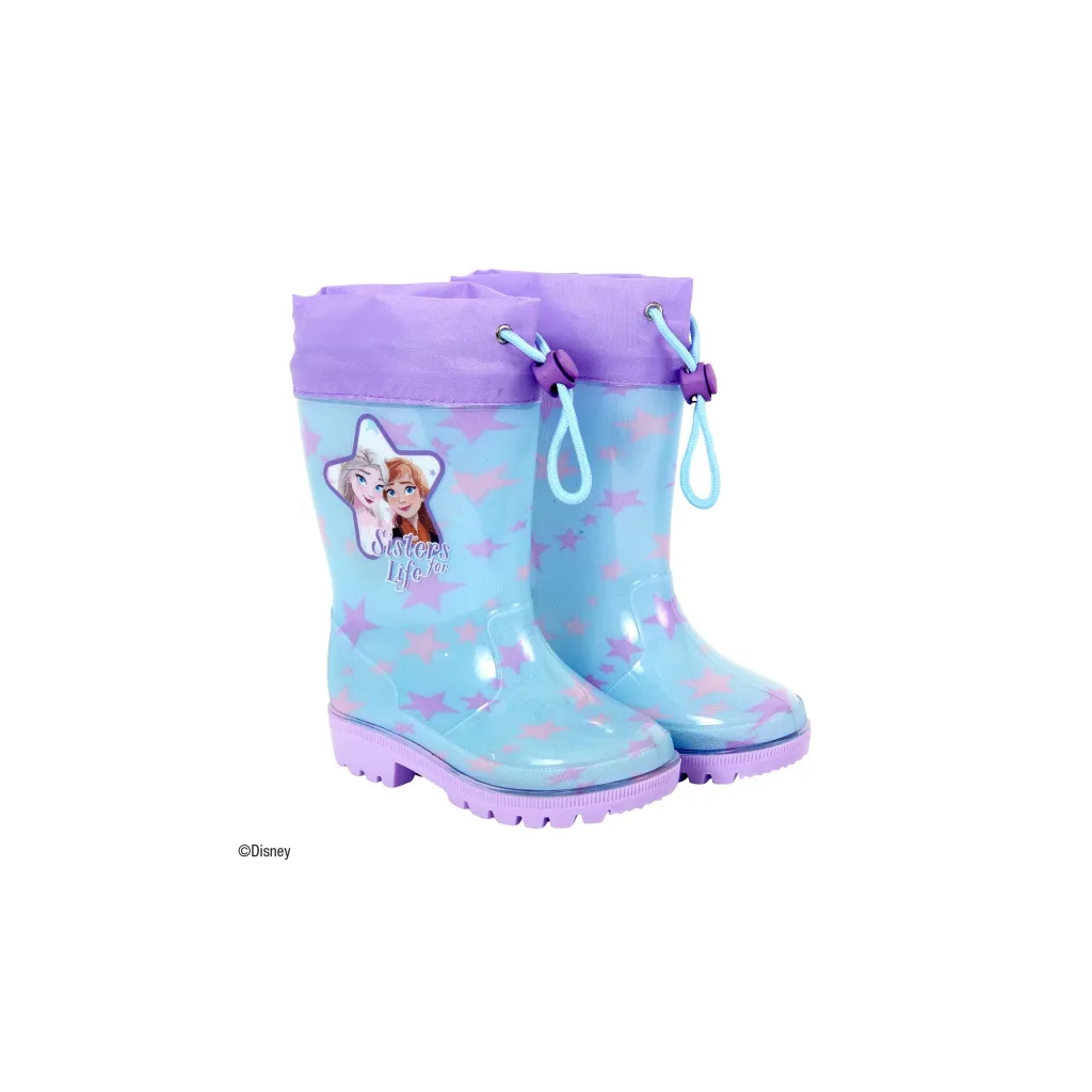 Dievčenské gumáky Perletti Kids "Disney Frozen", protišmyková podrážka, fialovo-ružová, veľkosti 22–31