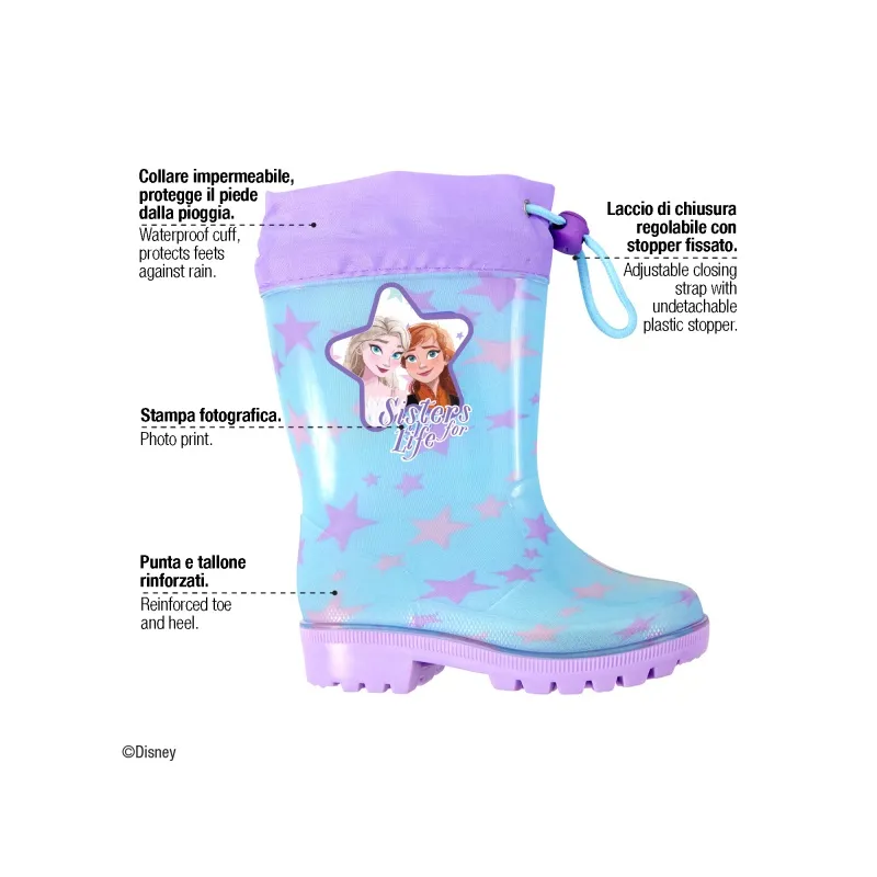Dievčenské gumáky Perletti Kids "Disney Frozen", 98077 Dievčenské gumáky Perletti Kids "Disney Frozen", 98077