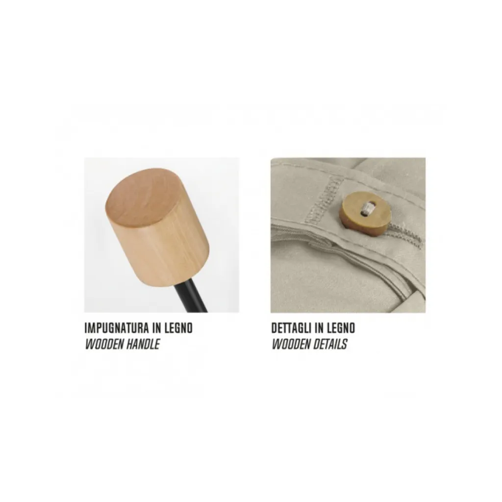 PERLETTI GREEN Dámsky skladací dáždnik Beige, 19117