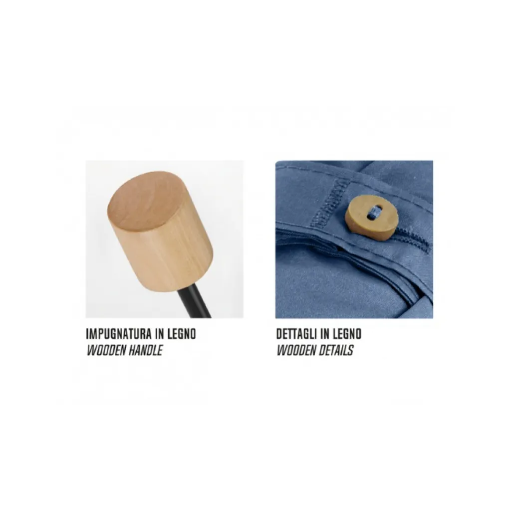 PERLETTI GREEN Dámsky skladací dáždnik Blue, 19119