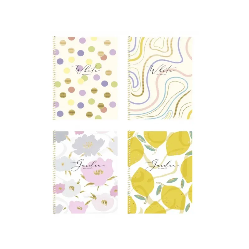 Špirálový blok B5 "Mes petites", 80 listov, štvorčekový, mix motívov, 107022006 Špirálový blok B5 "Mes petites", 80 listov, štvorčekový, mix motívov, 107022006