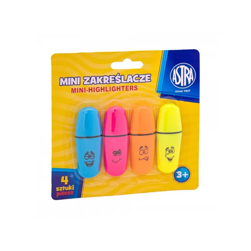 Sada mini zvýrazňovačov, 1-5mm, klinový hrot, 4ks, 317122005 Sada mini zvýrazňovačov, 1-5mm, klinový hrot, 4ks, 317122005