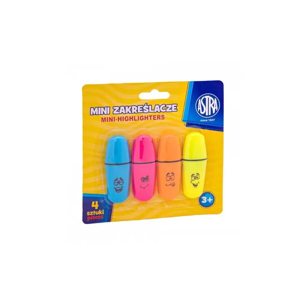 Sada mini zvýrazňovačov, 1-5mm, klinový hrot, 4ks, 317122005