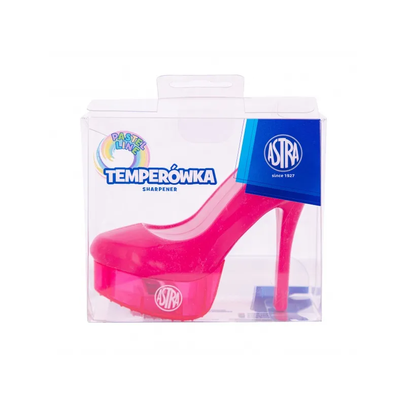 ASTRA Dizajnové plastové strúhadlo HighHeel, mix farieb, 404022001 ASTRA Dizajnové plastové strúhadlo HighHeel, mix farieb, 404022001