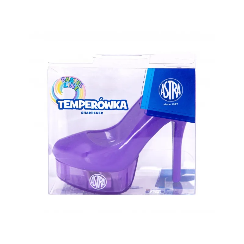 ASTRA Dizajnové plastové strúhadlo HighHeel, mix farieb, 404022001 ASTRA Dizajnové plastové strúhadlo HighHeel, mix farieb, 404022001