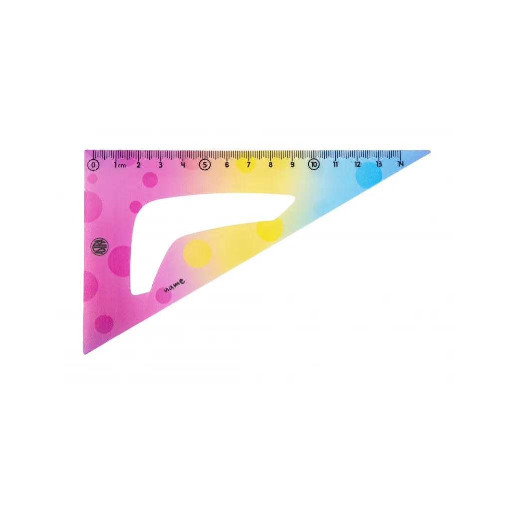 Geometrická sada Astra Pastel – pravítko, uhlomer a trojuholník v pastelových farbách