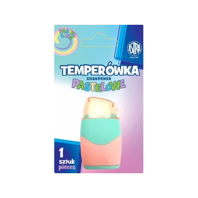 ASTRA 2v1, Designové struhadlo + guma PASTEL, stojan, 425022009