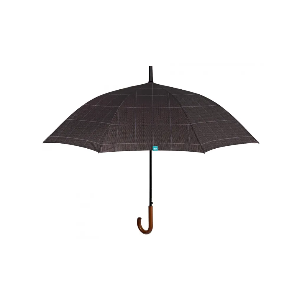 PERLETTI TIME Pánský automatický deštník Scottish / hnědý tmavý, 26283