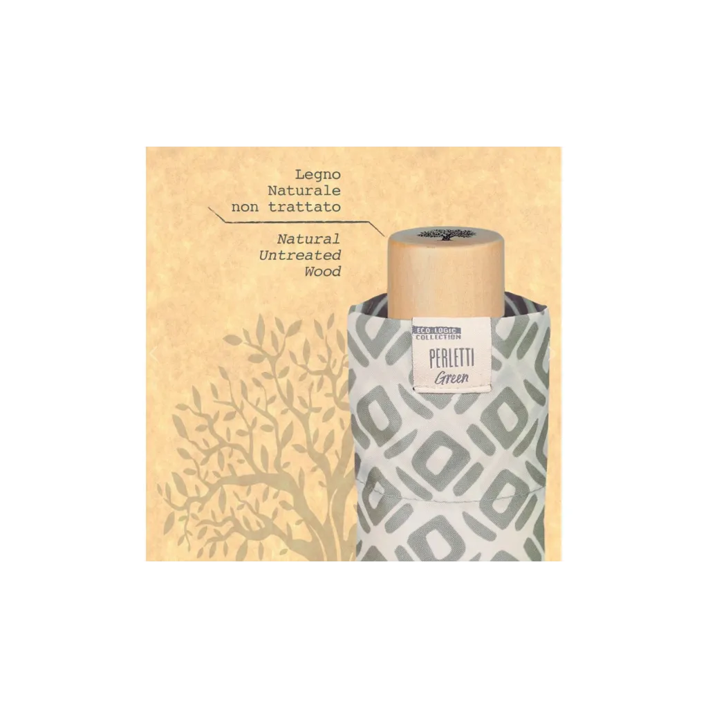 PERLETTI GREEN Dámsky skladací dáždnik BANANO, 19130