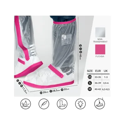 Kvalitné nepremokavé návleky na obuv Perletti Travel Transparent, veľkosť XS 33/35, 95024 Kvalitné nepremokavé návleky na obuv Perletti Travel Transparent, veľkosť XS 33/35, 95024