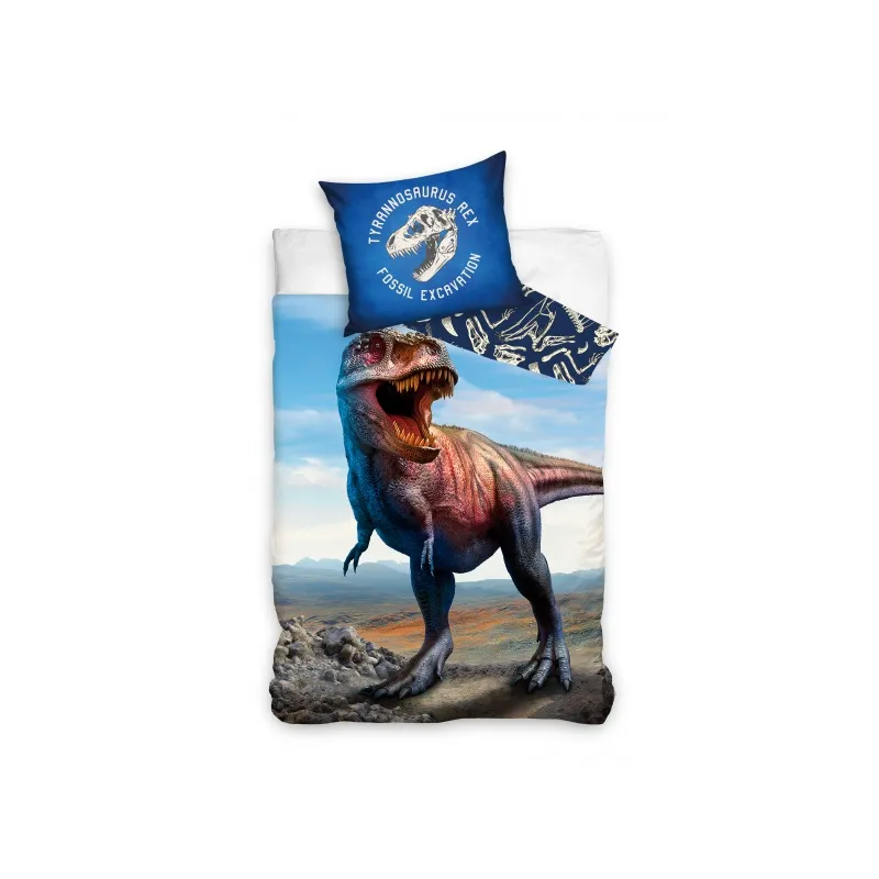CARBOTEX Obojstranné bavlnené obliečky T-REX, 140/200+70/90, NL204001 CARBOTEX Obojstranné bavlnené obliečky T-REX, 140/200+70/90, NL204001
