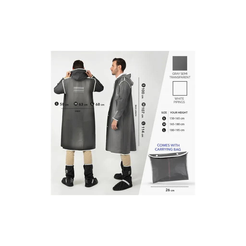 Kvalitní dámská pláštěnka Transparente Bianco, vel. S S, 14218