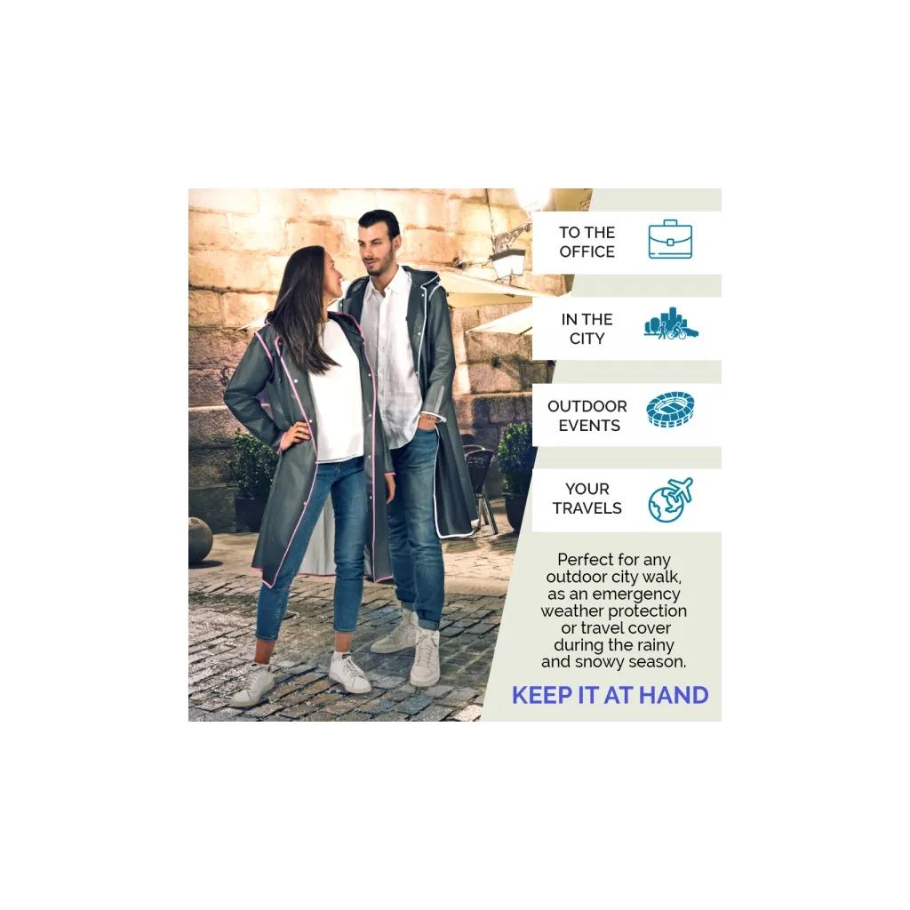 Kvalitný dámsky pršiplášť Transparente Bianco, veľ. M, 14219