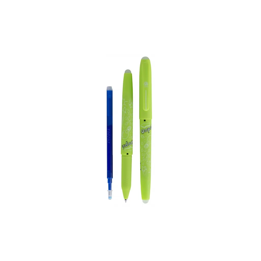 Gumovateľné pero OOPS!, 0,6mm, modré, dve gumy, mix farieb, blister, 201120003